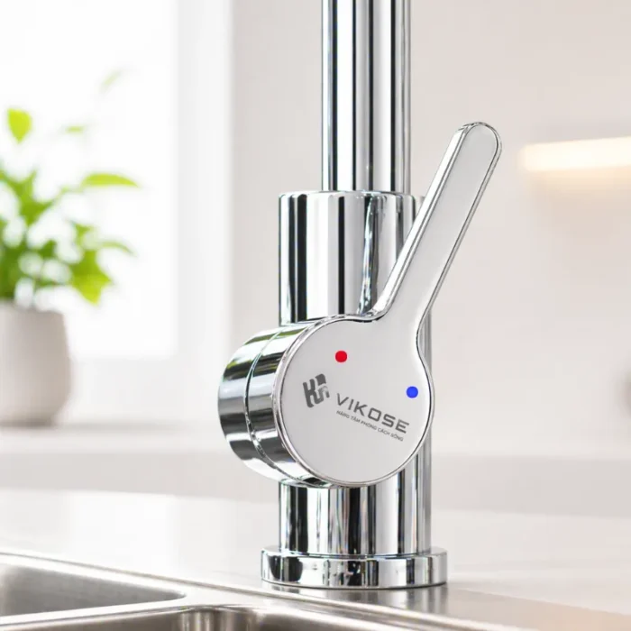 VÒI RỬA BÁT NÓNG LẠNH GẮN CHẬU VIKOSE VK7031 - Ảnh 2