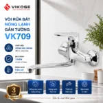 VÒI RỬA BÁT NÓNG LẠNH GẮN TƯỜNG VIKOSE VK709
