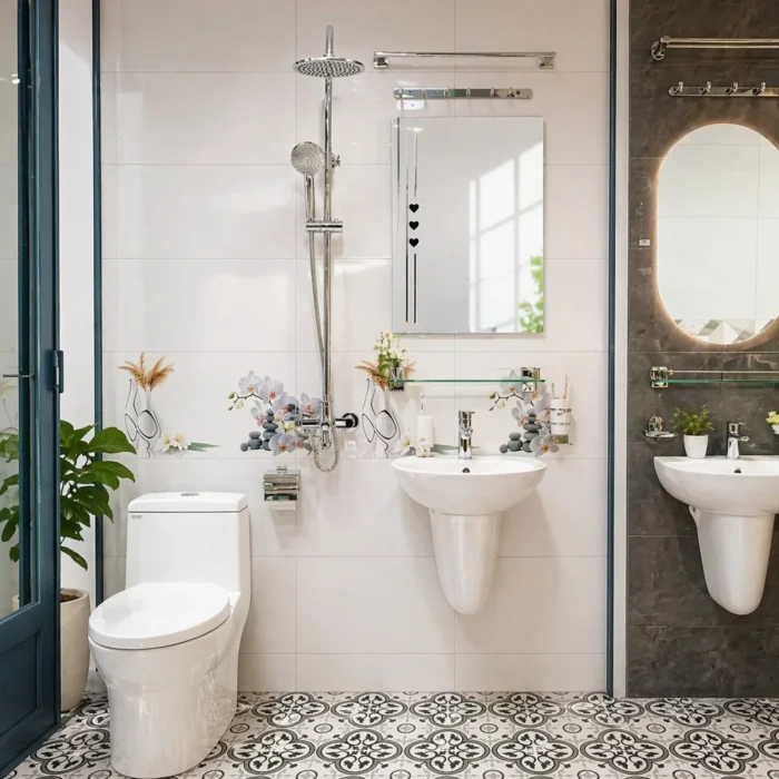 Gương trơn đính trái tim VIKOSE VKG582B (50x70) - Ảnh 2