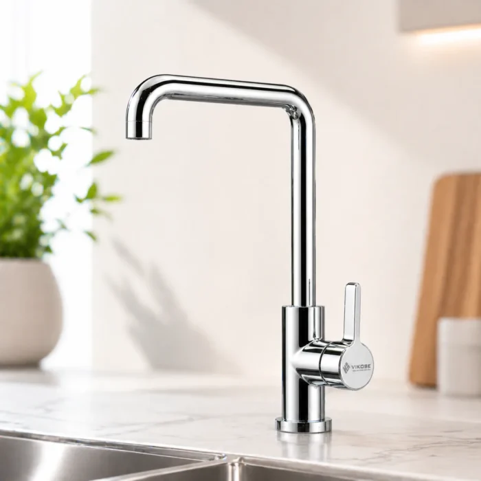 Vòi rửa bát nóng lạnh cần vuông VIKOSE VK7052 - Ảnh 2