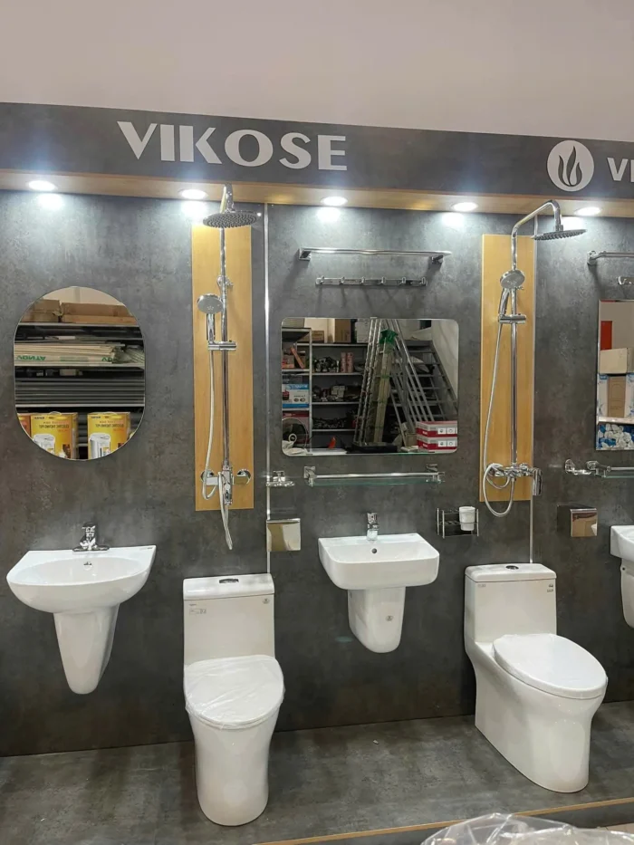 Bộ phụ kiện phòng tắm 6 món VIKOSE chân vuông VK6M9 - Ảnh 2